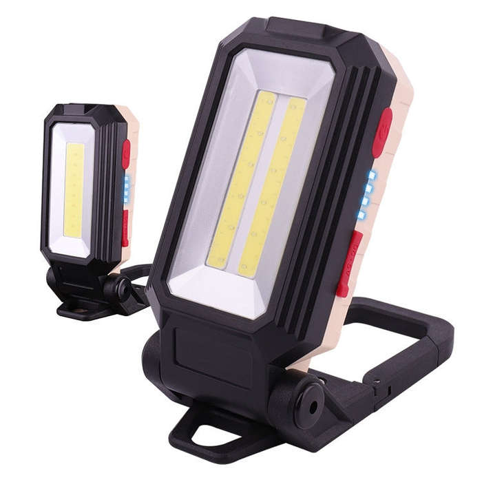Glare Car Inspection Working Light USB Charging LED Folding Camping Lamp with Hook + Magnet, W559...