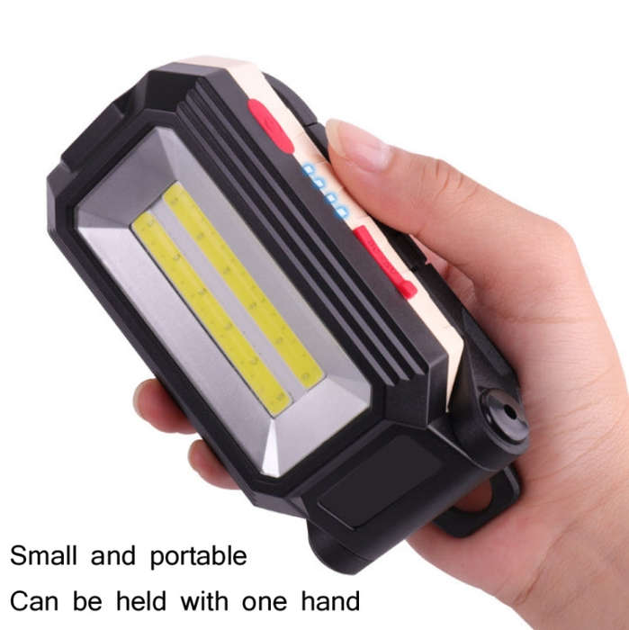 Glare Car Inspection Working Light USB Charging LED Folding Camping Lamp with Hook + Magnet, W559...