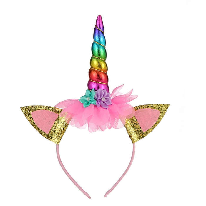 Cartoon Headband Children Birthday Festival Party Hair Accessories, White 1, Silver 1, Colorful 1...
