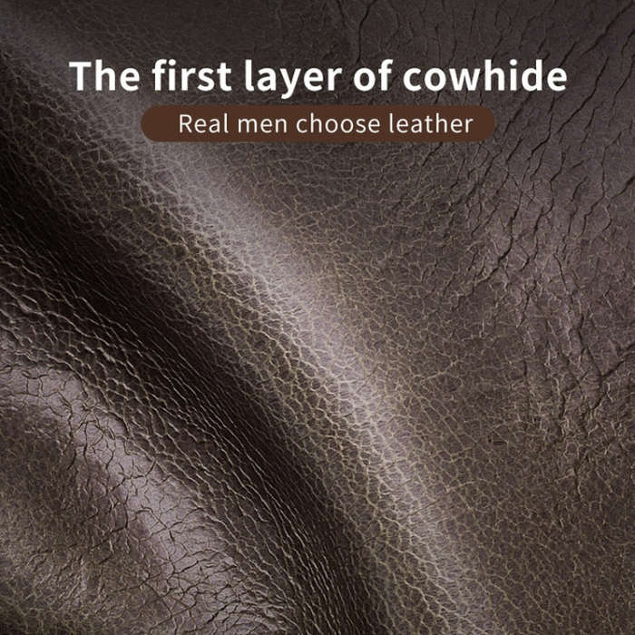 BUFF CAPTAIN 037 First-Layer Cowhide Men Leather Wallet Multi-Function Driver License Coin Purse