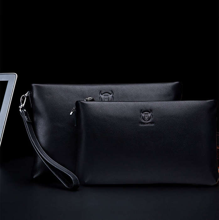 BULL CAPTAIN 446 Large-capacity Soft and Wear-resistant Leather Clutch Bag Business Wallet, Size:...