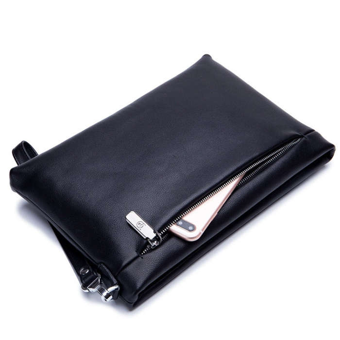 BULL CAPTAIN 446 Large-capacity Soft and Wear-resistant Leather Clutch Bag Business Wallet, Size:...