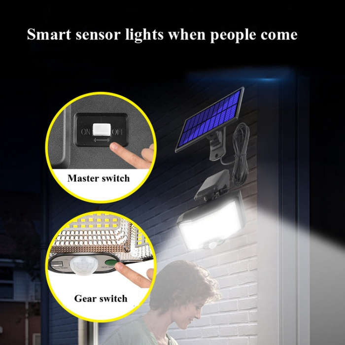 TG-TY085 Solar Outdoor Human Body Induction Wall Light Household Garden Waterproof Street Light w...