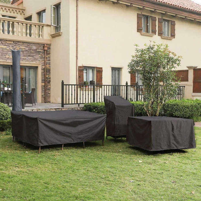 Outdoor Oxford Cloth Furniture Cover Garden Dustproof Waterproof And UV-Proof Table And Chair Pro...