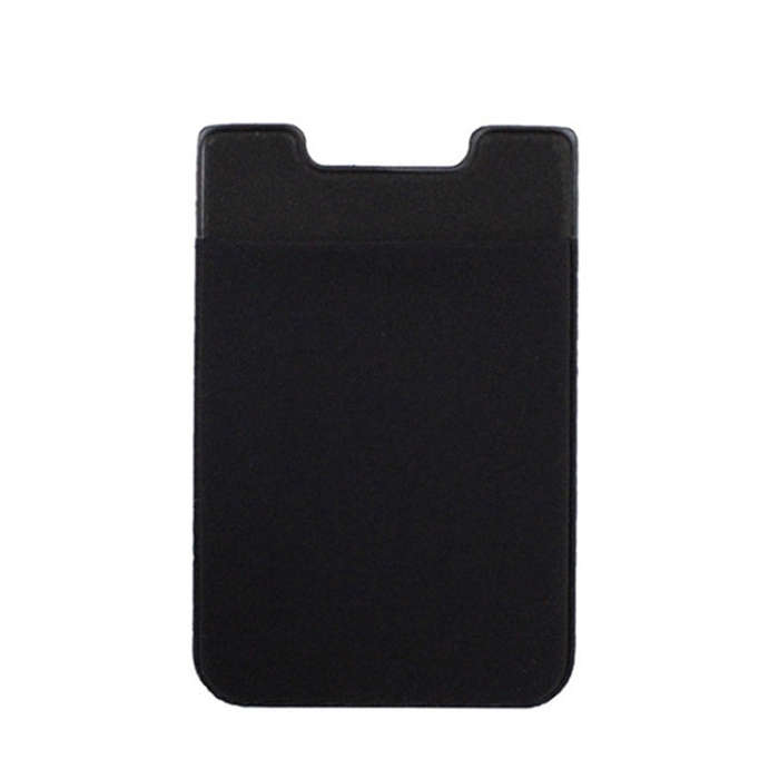 Stretch Lycra Mobile Phone Back Sticker Card Holder Phone Back Wallet Bus Bank Card Holder, Black...