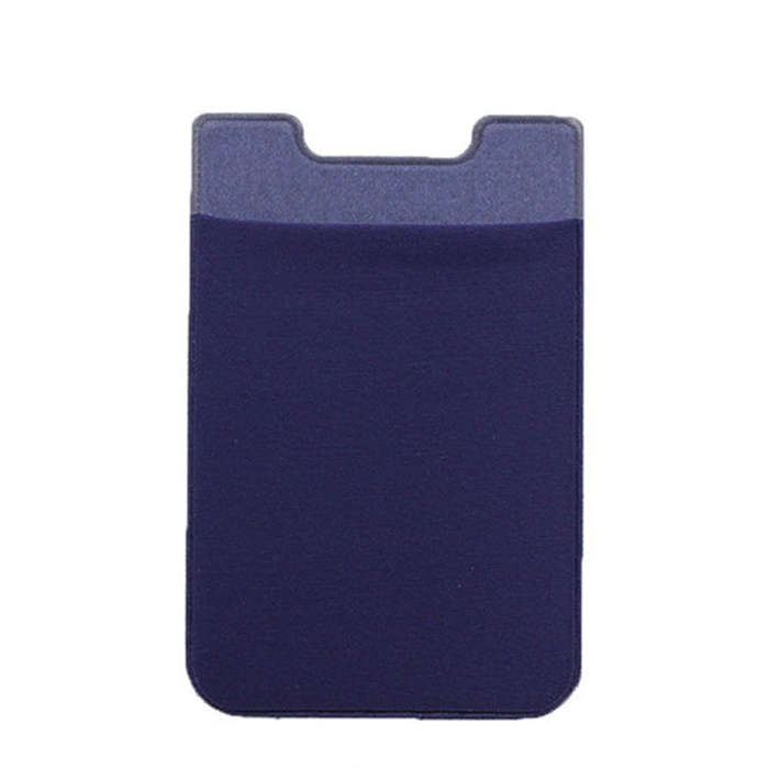 Stretch Lycra Mobile Phone Back Sticker Card Holder Phone Back Wallet Bus Bank Card Holder, Black...