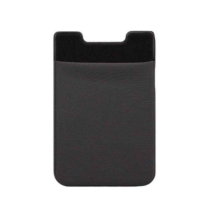 Stretch Lycra Mobile Phone Back Sticker Card Holder Phone Back Wallet Bus Bank Card Holder, Black...