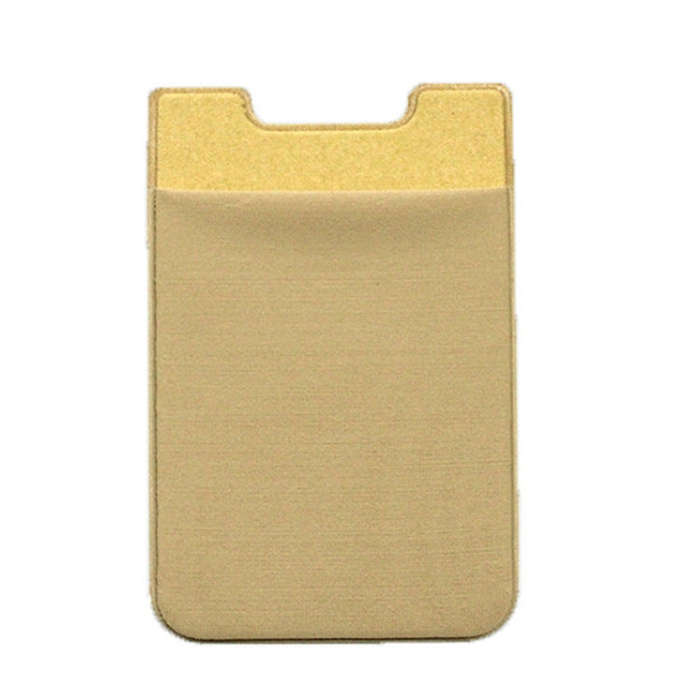 Stretch Lycra Mobile Phone Back Sticker Card Holder Phone Back Wallet Bus Bank Card Holder, Black...