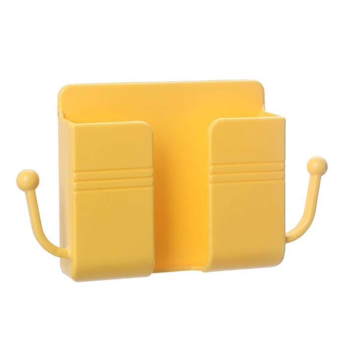 10 PCS Wall-Mounted Remote Control Storage Box Bedside Mobile Phone Charging Stand, 10 PCS White,...