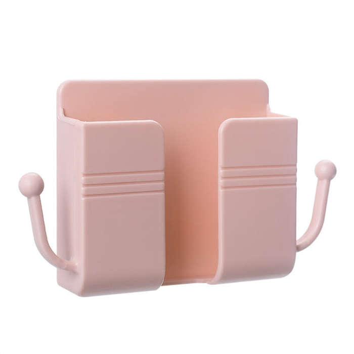 10 PCS Wall-Mounted Remote Control Storage Box Bedside Mobile Phone Charging Stand, 10 PCS White,...