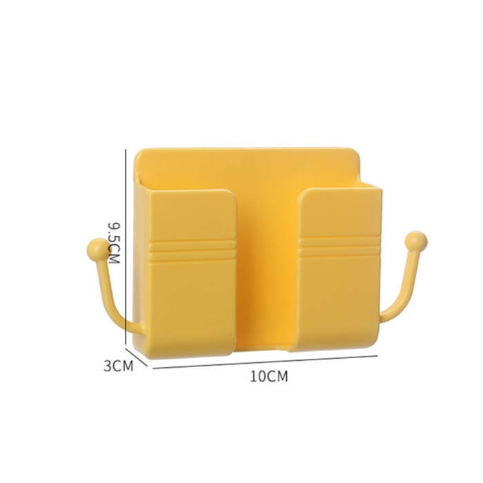10 PCS Wall-Mounted Remote Control Storage Box Bedside Mobile Phone Charging Stand, 10 PCS White,...