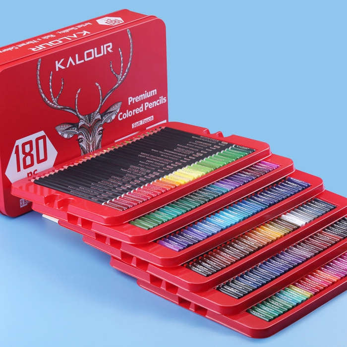 KALOUR 180 Colors Color Lead Set Painted Pencils Art Painting Supplies, 180 Colors Art Painting