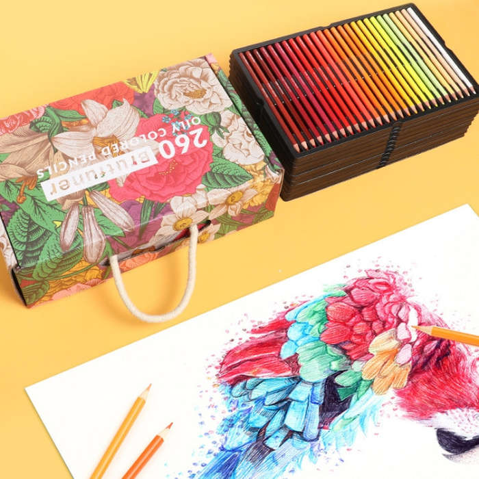 BRUTFUNER 520 Colors Color Lead Set Art Painting Oily Hand-Painted Color Lead, 520 Colors Hand-Pa...
