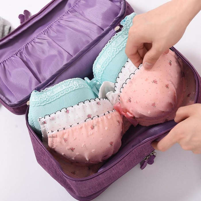 Travel Waterproof Storage Bag Underwear Storage Finishing Bag, Black, Gray, Violet, Wine Red, Sky...