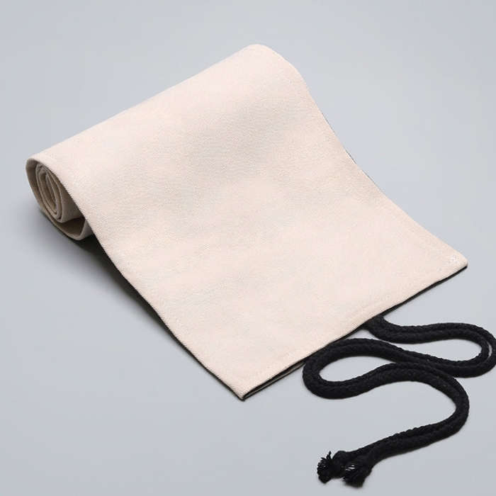 12 Holes Solid Handmade Canvas Color Pencil Curtain Painting Special Storage Bag Large Capacity R...