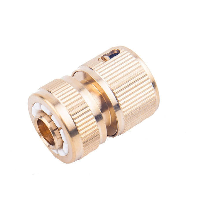 Car Washing Garden Water Pipe Pure Copper Quick Connect Water Joint, 4pcs Copper