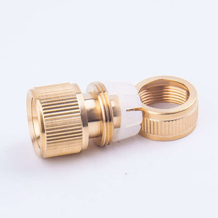 Car Washing Garden Water Pipe Pure Copper Quick Connect Water Joint, 4pcs Copper