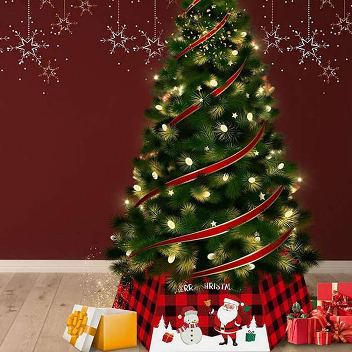 Decoration Christmas Tree Dress Christmas Tree Border Decoration, 001, 002, 003, 004, 005, 006