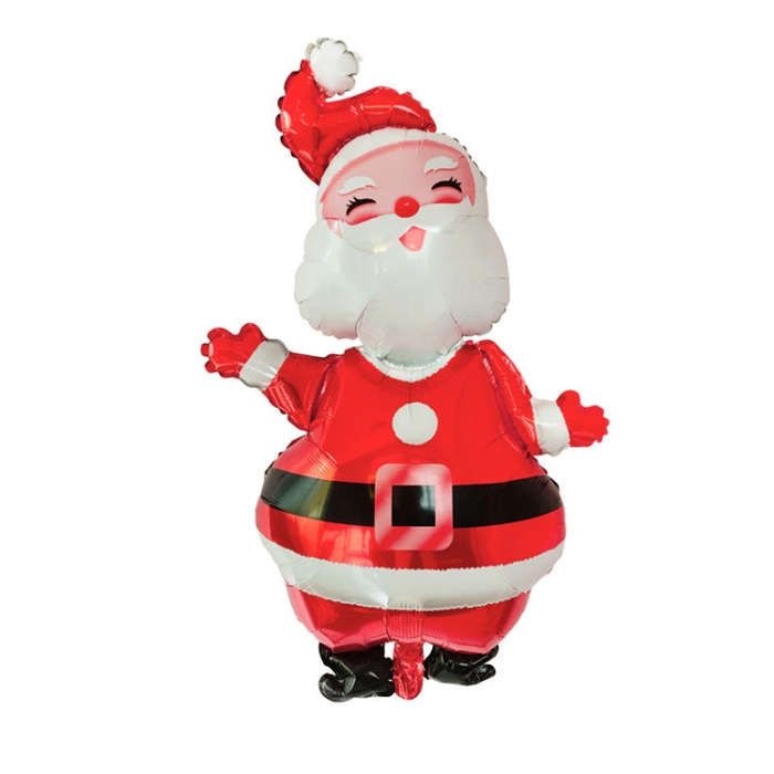 Christmas Decoration Aluminum Film Balloons, Style: Large Santa, Gift Santa, Cute Santa, Snowman,...