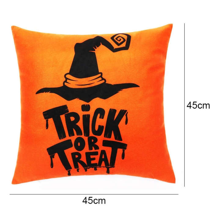 45x45cm Halloween Decoration Living Room Sofa Party Pillow Case Without Pillow Core