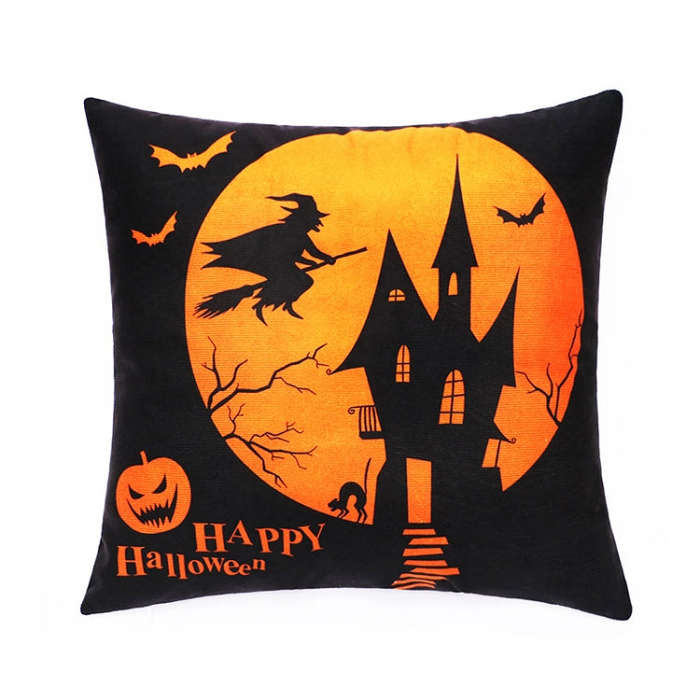 45x45cm Halloween Decoration Living Room Sofa Party Pillow Case Without Pillow Core