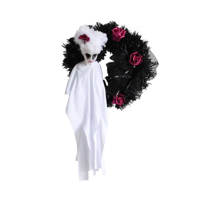 Halloween Ghost Door Hanging Horror Party Hanging Ornaments Haunted House Decoration, White Ghost...