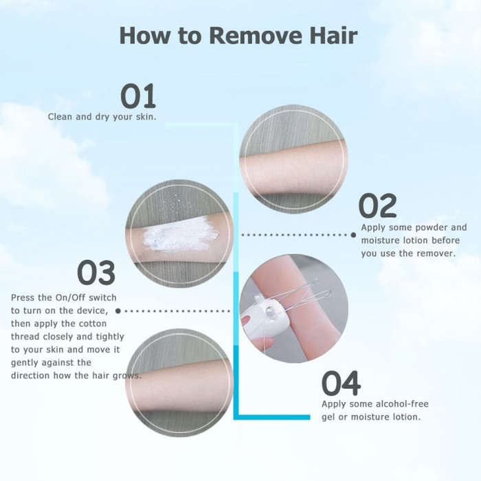 USB Charging Face Puller Facial Hair Remover