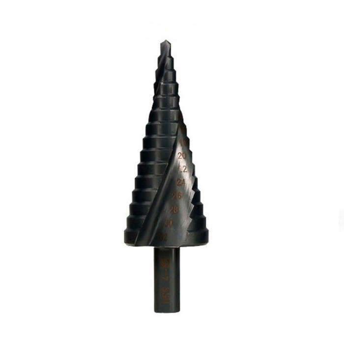 4-12mm   Triangular Shank Spiral Flute Step Drill Bit, 4-12mm, 4-20mm, 4-32mm, 6-30mm, 3 In 1