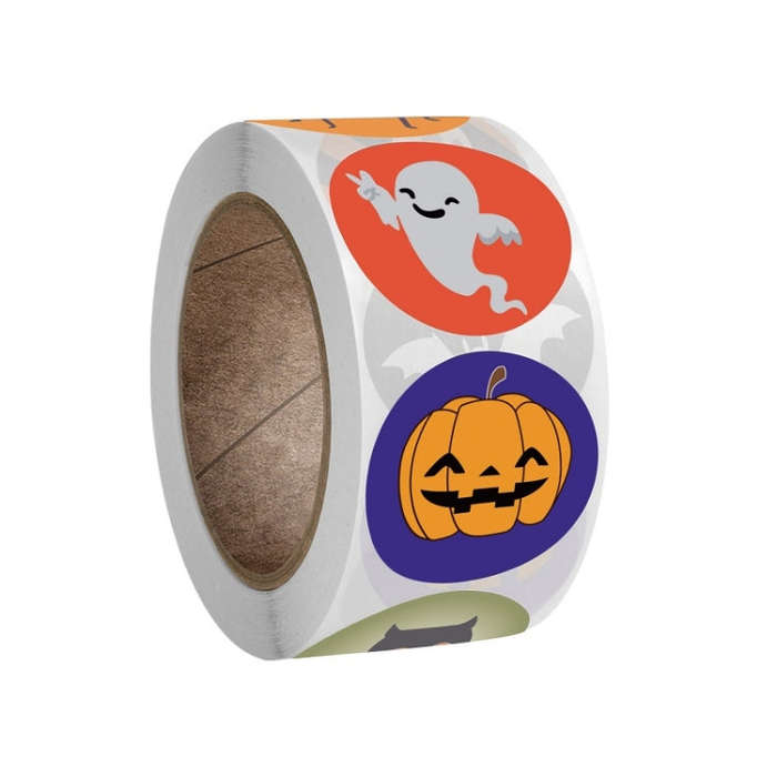 Halloween Stickers Gift Decoration Baking Cake Packaging Labels, 2.5cm / 1 Inch