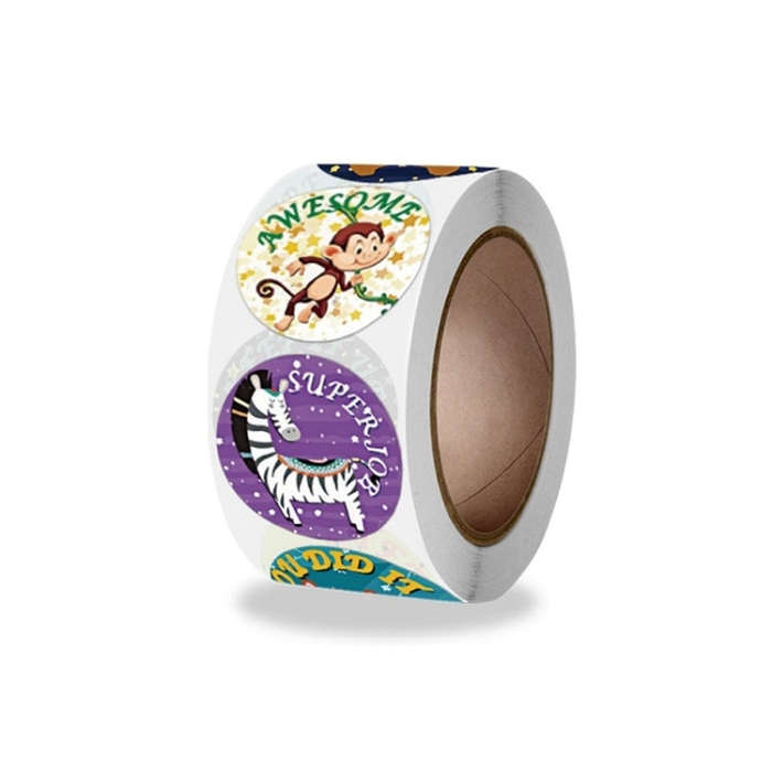 Children Roll Cute Encouragement Stickers Gift Decoration Sealing Stickers, 2.5cm / 1 Inch