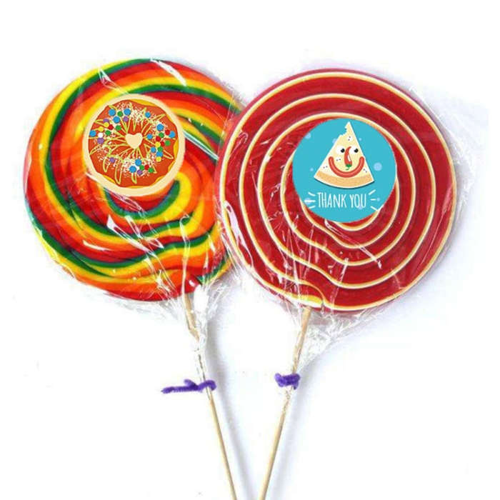 10 PCS Thank You Round Sealing Sticker Handicraft Decoration Bakery Cake Packaging Label, A-409, ...