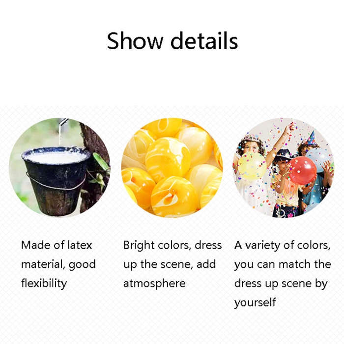 100 PCS 10 Inch Agate Latex Balloon Wedding Festival Party Decorative Balloon, Blue, Green, Red, ...