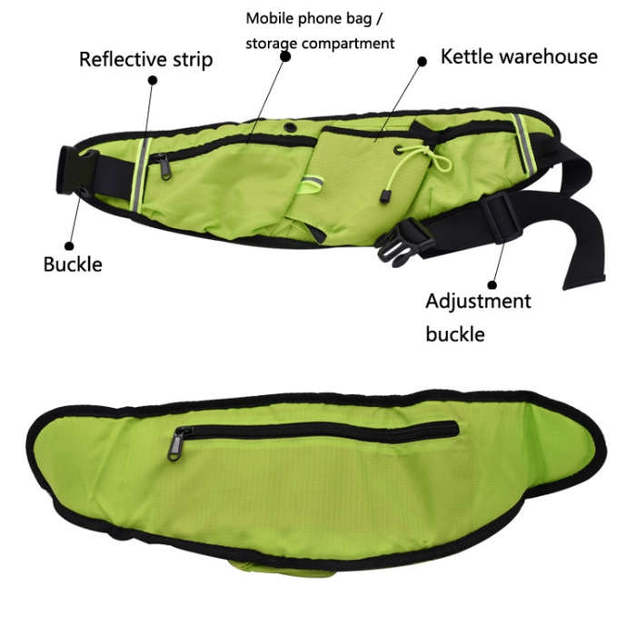 Outdoor Sports Water Bottle Waist Bag Multifunctional Fitness Running Mobile Phone Invisible Wais...