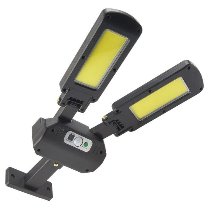 TG-TY097 2-Heads Solar Light Outdoor Human Body Induction Wall Lamp Garden Street LED Light, 200 COB