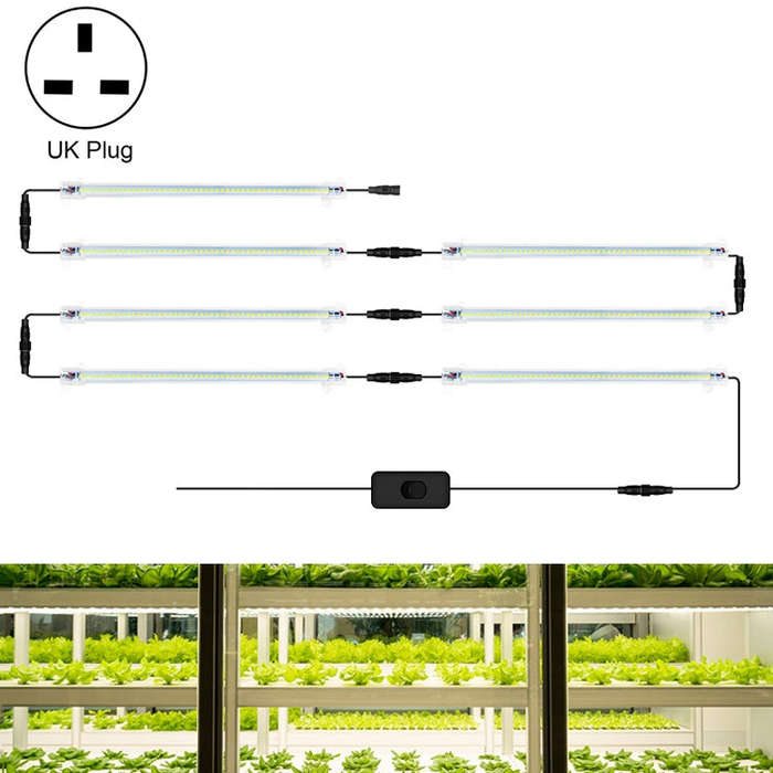 LED Plant Lamp Household Full Spectral Filling Hard Lamp Strip, Style:, 30cm 1 Head, 30cm 2 Head,...