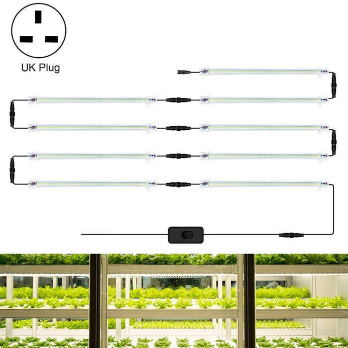 LED Plant Lamp Household Full Spectral Filling Hard Lamp Strip, Style:, 30cm 9 Head, 30cm 10 Head...