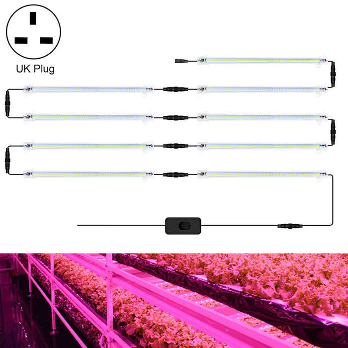 LED Plant Lamp Household Full Spectral Filling Hard Lamp Strip, Style:, 30cm 9 Head, 30cm 10 Head...