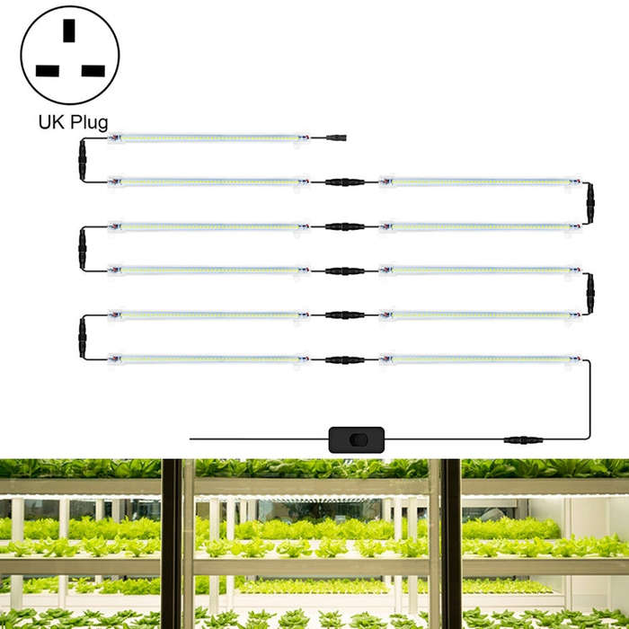 LED Plant Lamp Household Full Spectral Filling Hard Lamp Strip, Style:, 30cm 9 Head, 30cm 10 Head...