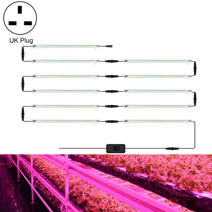 LED Plant Lamp Household Full Spectral Filling Hard Lamp Strip, Style:, 30cm 9 Head, 30cm 10 Head...
