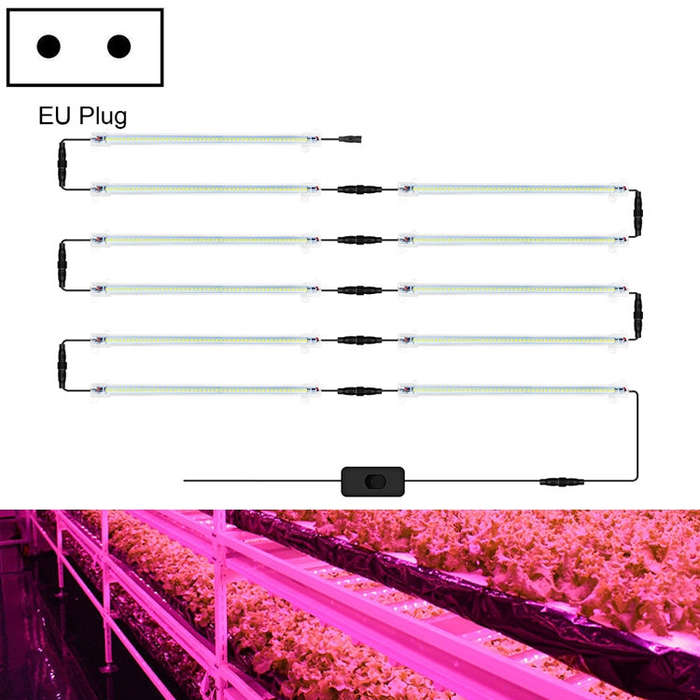 LED Plant Lamp Household Full Spectral Filling Hard Lamp Strip, Style:, 30cm 9 Head, 30cm 10 Head...