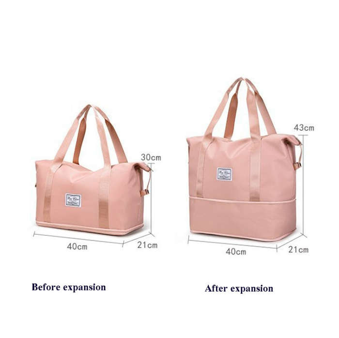 Travel Bag Large Capacity One-Shoulder Handbag Sports Gym Bag Dry And Wet Separation Duffel Bag, ...