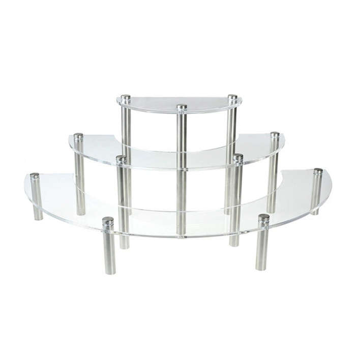 3-Layer Acrylic Cake Display Stand Cosmetic Display Stand, 2 PCS