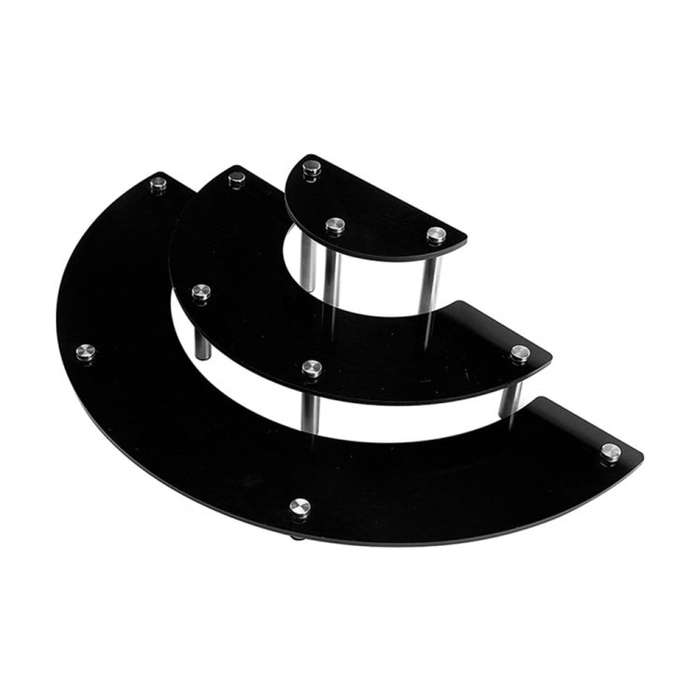3-Layer Acrylic Cake Display Stand Cosmetic Display Stand, 2 PCS