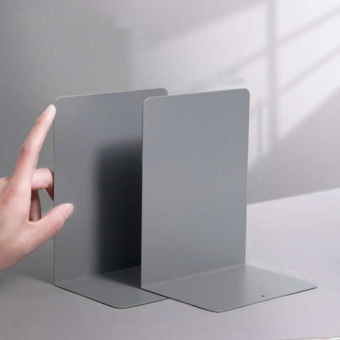 Deli 78650 2 Pieces Of Thickened Desktop Metal Bookends