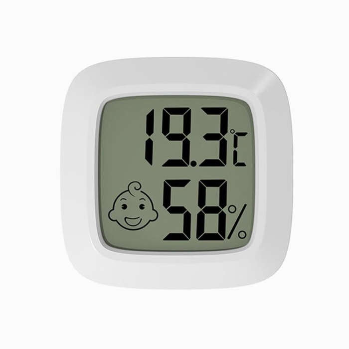 Temperature And Humidity Measuring Baby Room Temperature Meter, Square