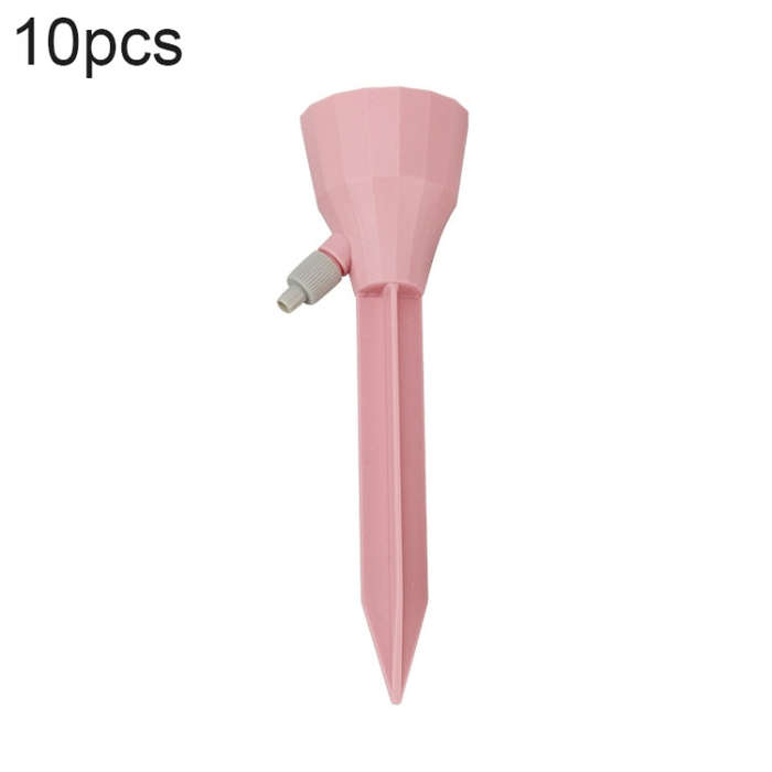 10pcs Household Potted Plant Drip Irrigation Adjustable Automatic Watering Device, Pink, Green, B...