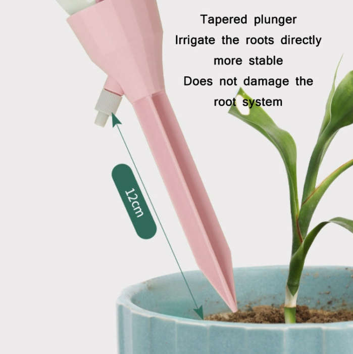 10pcs Household Potted Plant Drip Irrigation Adjustable Automatic Watering Device, Pink, Green, B...