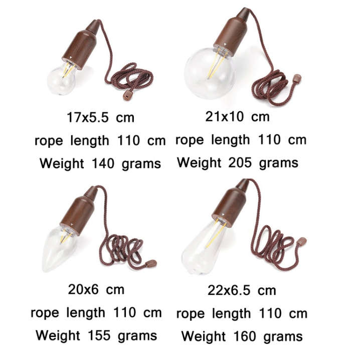 Camping Tent Pull-switch Atmosphere Night Light, Style:, Small Spherical, Large Spherical, Circul...