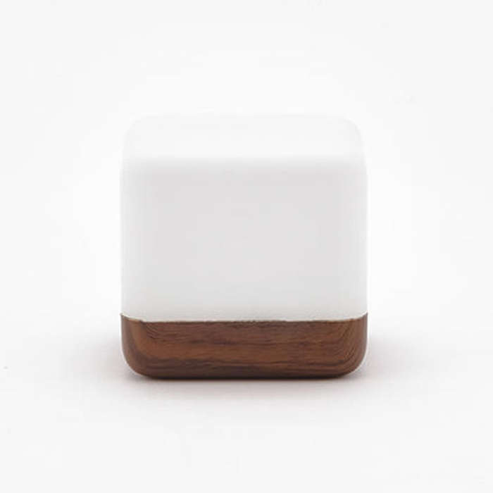 Square Flip Polyhedral Timing Night Light, Grey, Orange, Green, Dark Wood Grain, Light Wood Grain...
