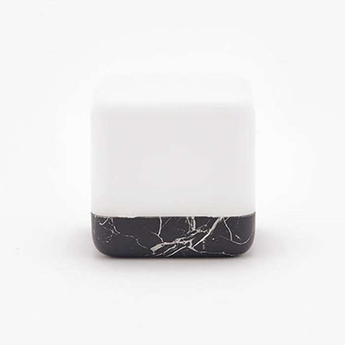 Square Flip Polyhedral Timing Night Light, Grey, Orange, Green, Dark Wood Grain, Light Wood Grain...